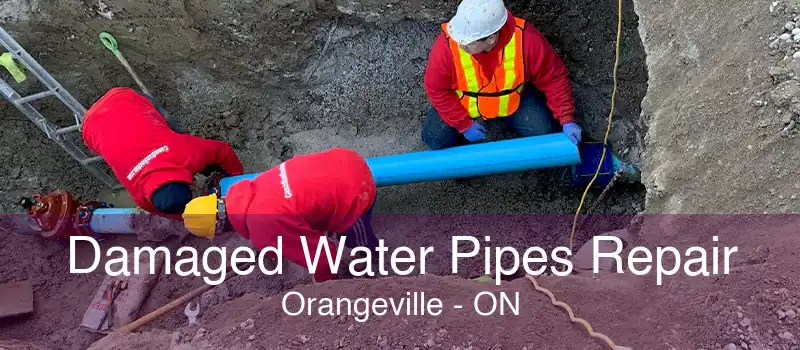 Damaged Water Pipes Repair Orangeville - ON