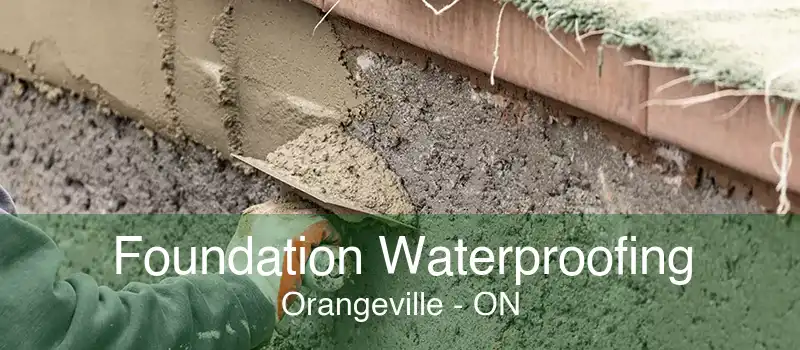 Foundation Waterproofing Orangeville - ON