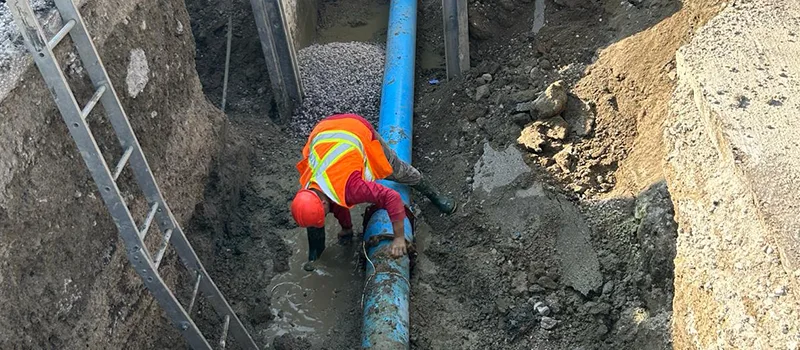 Main Water Pipe Replacement in Orangeville, ON