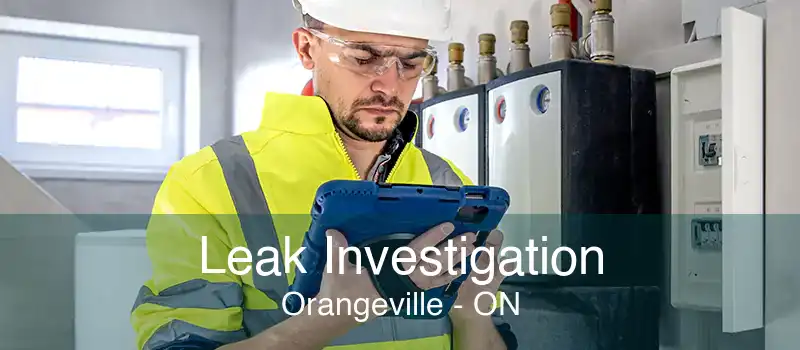 Leak Investigation Orangeville - ON