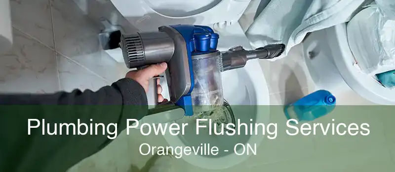 Plumbing Power Flushing Services Orangeville - ON