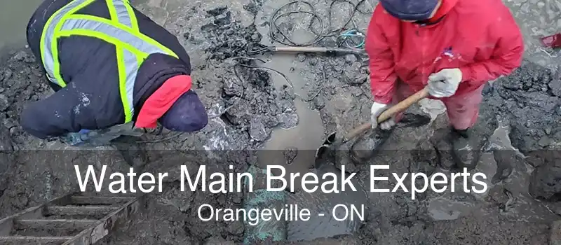 Water Main Break Experts Orangeville - ON